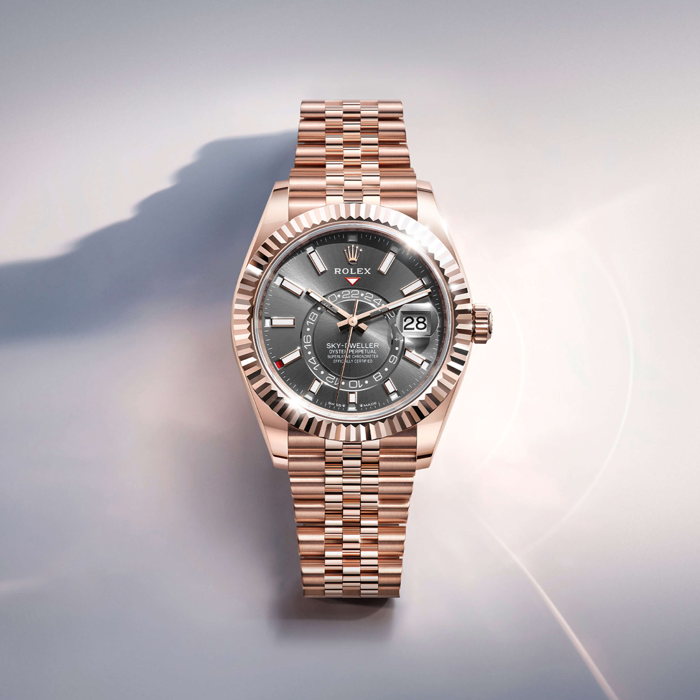 Rolex Sky-Dweller Ouro Everose 18 quilates, M336935-0008 | Frattina